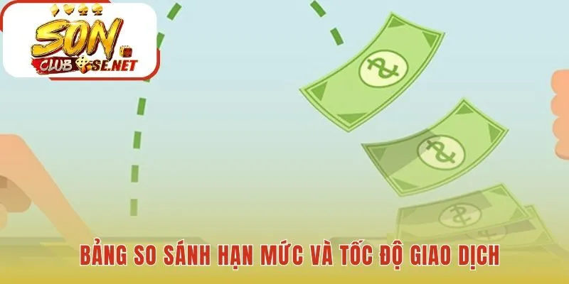 Bảng so sánh giúp lựa chọn phương thức nạp tiền Sonclub phù hợp